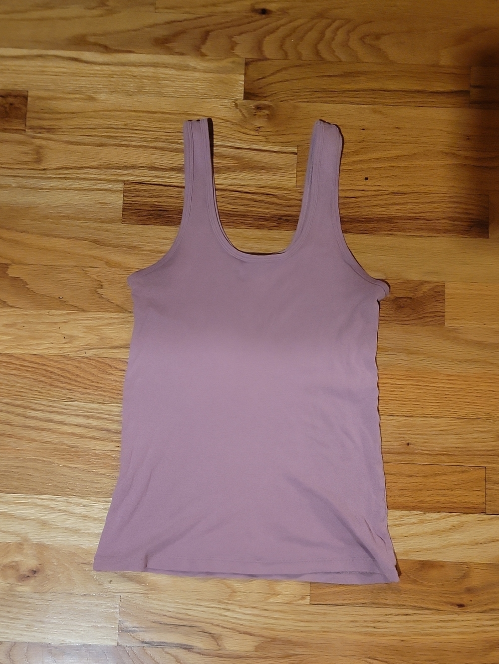 Theory Scoop Neck Tank Top in Dusty Mauve, Size Large